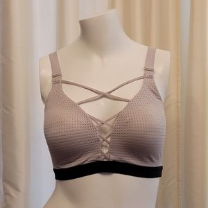 VSX Light Purple and Black Sports Bra